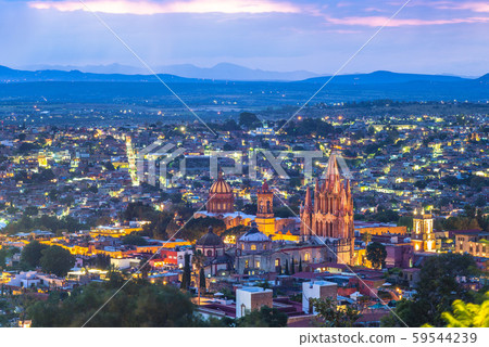 scenery of san miguel de Allende in mexico 59544239