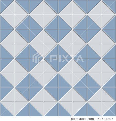 Abstract seamless pattern of blue white ceramic 59544807