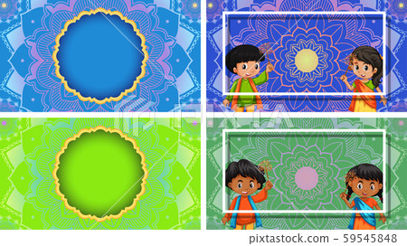 Background template with mandala designs Background template with mandala designs 59545848
