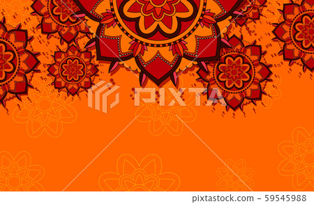 Background template with mandala designs 59545988