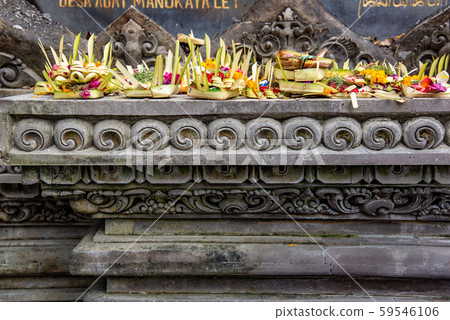 The precincts of Tirta Empul Temple in Bali, Indonesia 59546106
