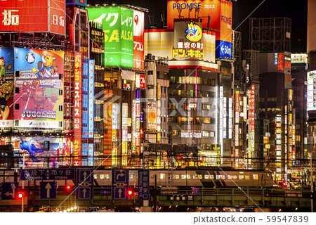 Shinjuku Great Guard night view Shinjuku Great Guard night view 59547839