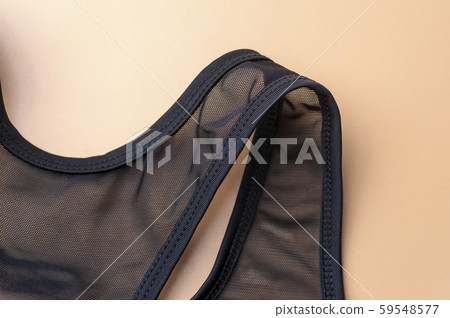 Black women's nylon sports top Black women's nylon sports top 59548577