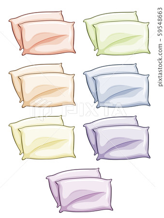 Pillows in different colors Pillows in different colors 59548663