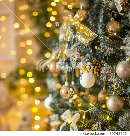 Christmas puzzle golden color mudboard with large details 59548835