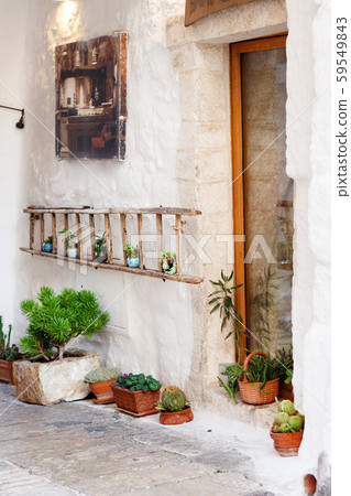 Streets of the City of Ostuni, Apulia, Italy 59549843