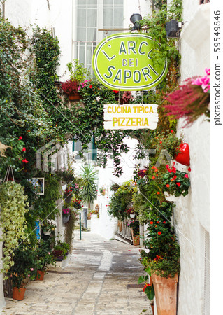 Streets of the City of Ostuni, Apulia, Italy 59549846
