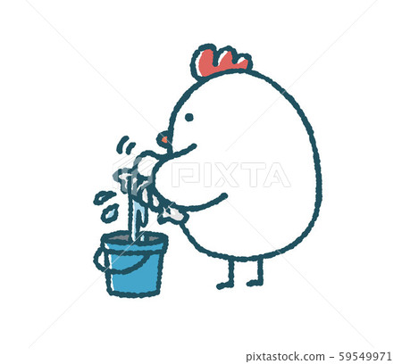 For a loose chicken, squeeze a rag over the bucket For a loose chicken, squeeze a rag over the bucket 59549971