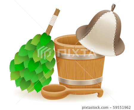 accessories for steam bath or sauna vector accessories for steam bath or sauna vector 59551962