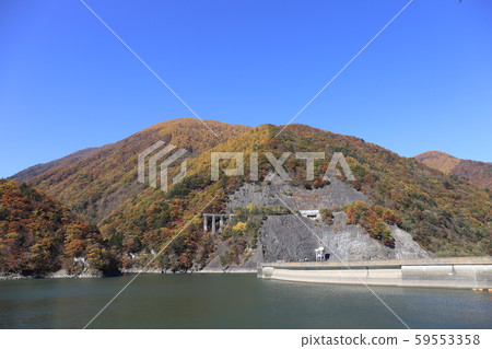 Mizudon水壩水壩湖秋葉 Mizudon水壩水壩湖秋葉 59553358