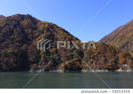 Mizudon水壩水壩湖秋葉 Mizudon水壩水壩湖秋葉 59553359