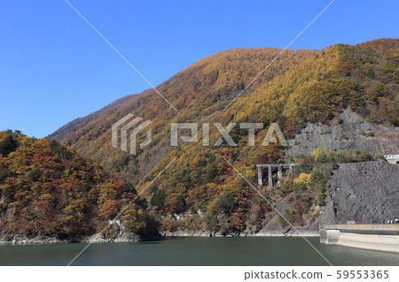 Mizudon水壩水壩湖秋葉 Mizudon水壩水壩湖秋葉 59553365