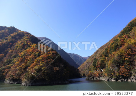 Mizudon水壩水壩湖秋葉 Mizudon水壩水壩湖秋葉 59553377