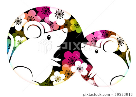 White mouse New Year's card, no letters White mouse New Year's card, no letters 59553913