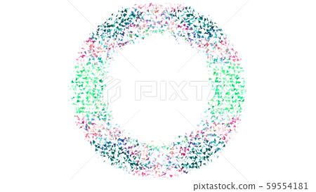 CG particles spreading triangle confetti CG particles spreading triangle confetti 59554181