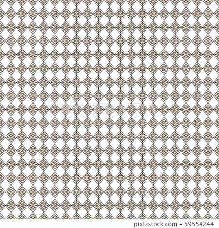Seamless vector geometric rhombus net grid pattern background. 59554244