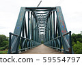 Steel bridge for crossing the river  59554797