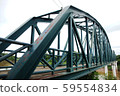 Steel bridge for crossing the river 59554834