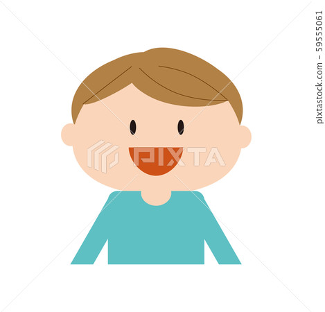 Boy upper body 2 - Stock Illustration [59555061] - PIXTA