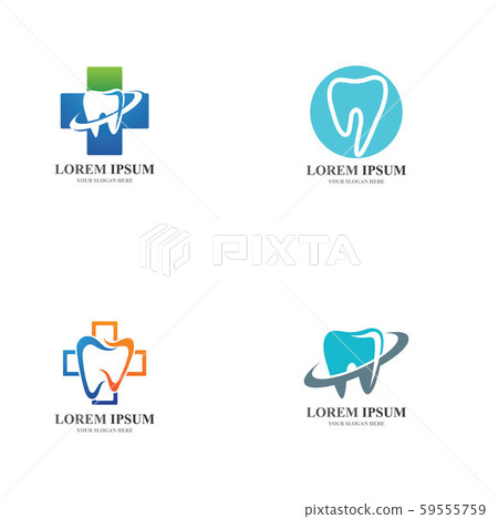 Dental care logo Template vector illustration 59555759
