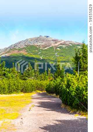 Snezka, or Sniezka - the highest mountain of Czech Republic, Giant Mountains - Krkonose National 59555829