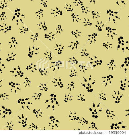 Seamless pattern mouse track. Small Seamless pattern mouse track. Small 59556004