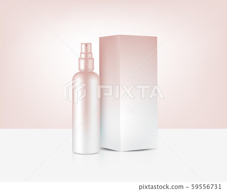 Spray Bottle Mock up Realistic Rose Gold Cosmetic Spray Bottle Mock up Realistic Rose Gold Cosmetic 59556731