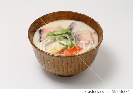 湯,鮭魚製作的三平湯,北海道當地美食 湯,鮭魚製作的三平湯,北海道當地美食 59556885