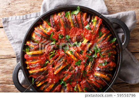 Traditional Greek briam made of vegetables 59558796