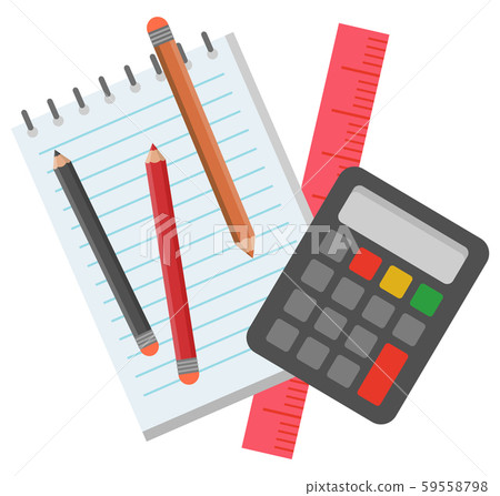 School Stationery for Pupils to Study Mathematics 59558798