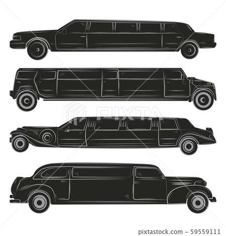 black limousines set 59559111