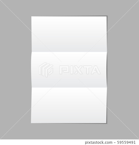 vector illustration of paper sheet on grey background 59559491