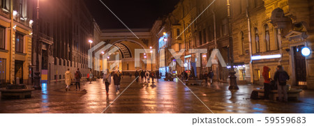 night city of St. Petersburg. 59559683
