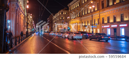 night city of St. Petersburg. night city of St. Petersburg. 59559684