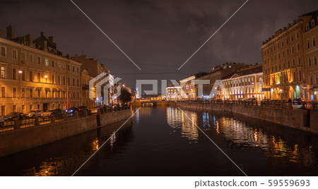 night city of St. Petersburg. night city of St. Petersburg. 59559693