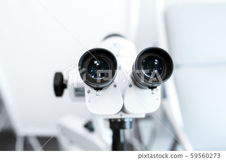 Colposcope in the gynecologist's office. Female Colposcope in the gynecologist's office. Female 59560273