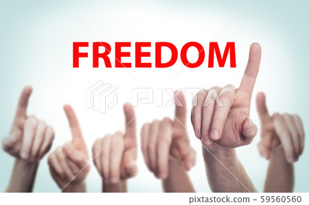 Many people make their civic choices. Freedom 59560560