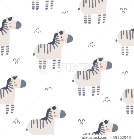 Zebra seamless pattern background Zebra seamless pattern background 59562940