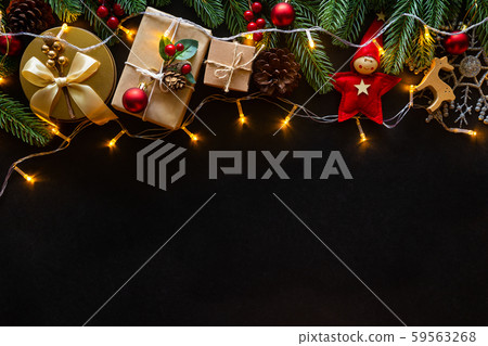 Holiday Christmas card background with festive Holiday Christmas card background with festive 59563268