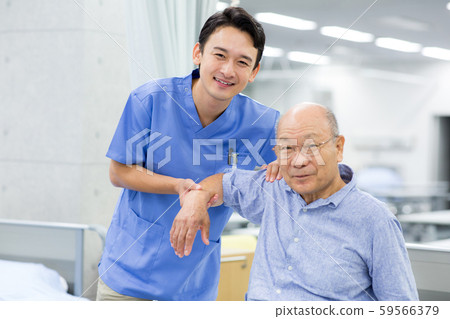 Rehabilitation physical therapist 59566379