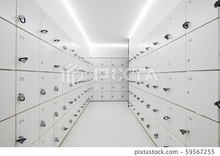 Coin locker White and cool contemporary coin locker 59567255