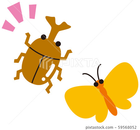 甲蟲和蝴蝶 59568052