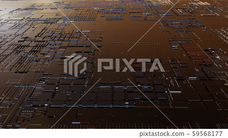 Abstract Central Computer Processors Concept. 3D illustration Abstract Central Computer Processors Concept. 3D illustration 59568177