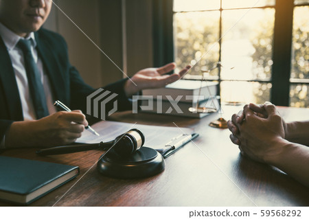 Lawyer is providing information about the client's 59568292