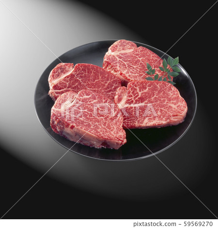 Japanese black beef-for tenderloin steak 59569270
