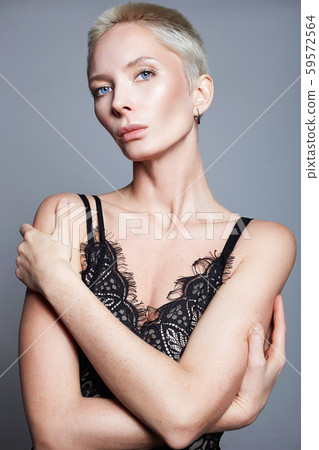 short hair aged model woman in underwear short hair aged model woman in underwear 59572564