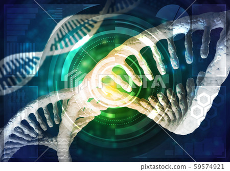 DNA molecules background 59574921