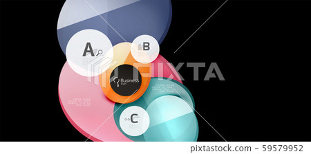 Retro colorful geometric background - circles on black, great design for any purposes. Creative Retro colorful geometric background - circles on black, great design for any purposes. Creative 59579952