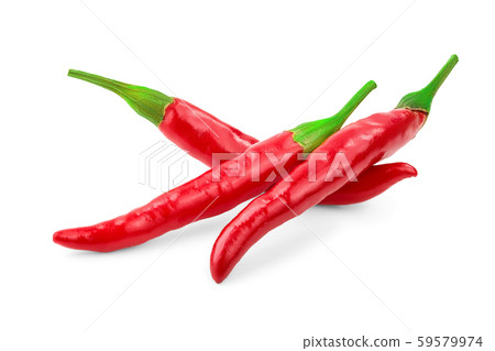 red hot chili peppers isolated on white background red hot chili peppers isolated on white background 59579974