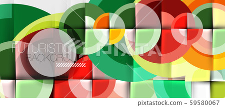 Circular geometrical design template 59580067